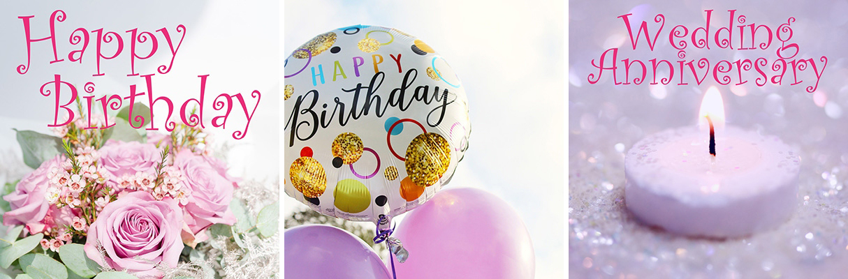 お誕生日/ご結婚記念日の特典全て事前予約が必要です。